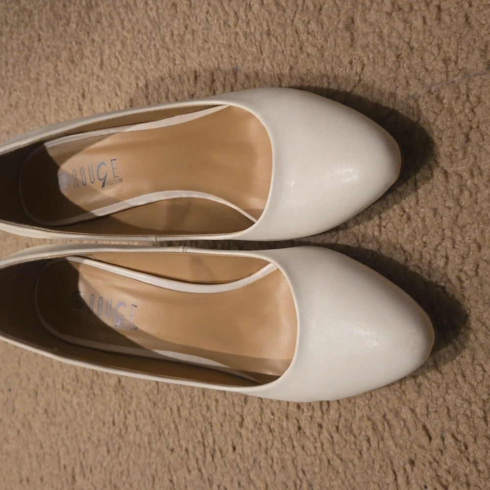 Small white heels